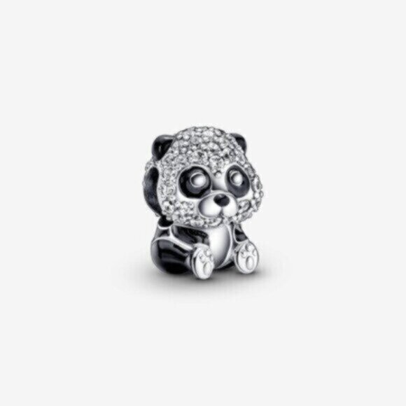 Pandora Sparkling Cute Panda Charm - Picture 1 of 5